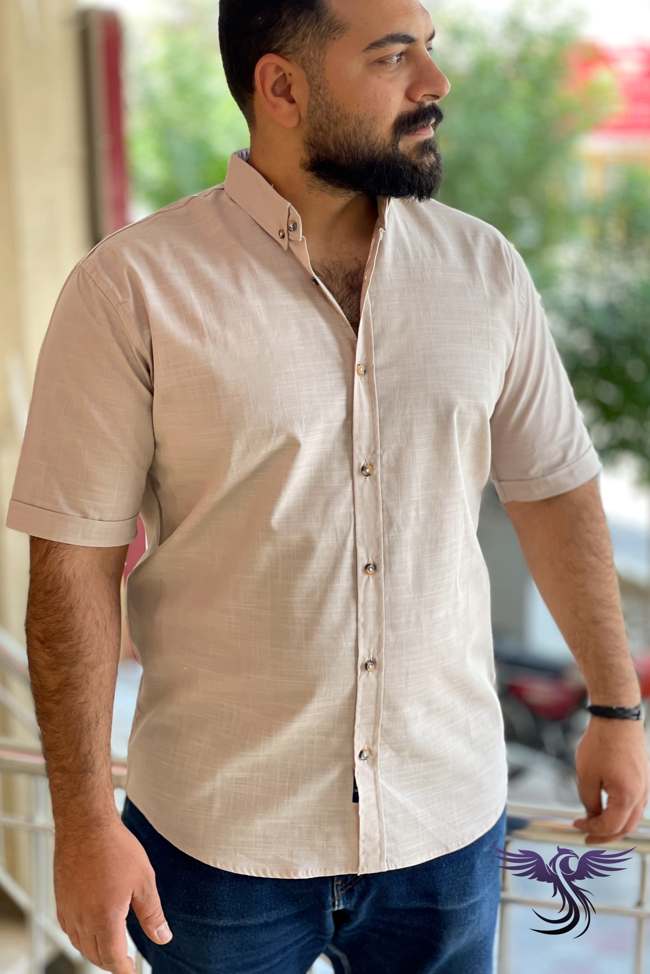 پیراهن نخی مردانه تابستانی