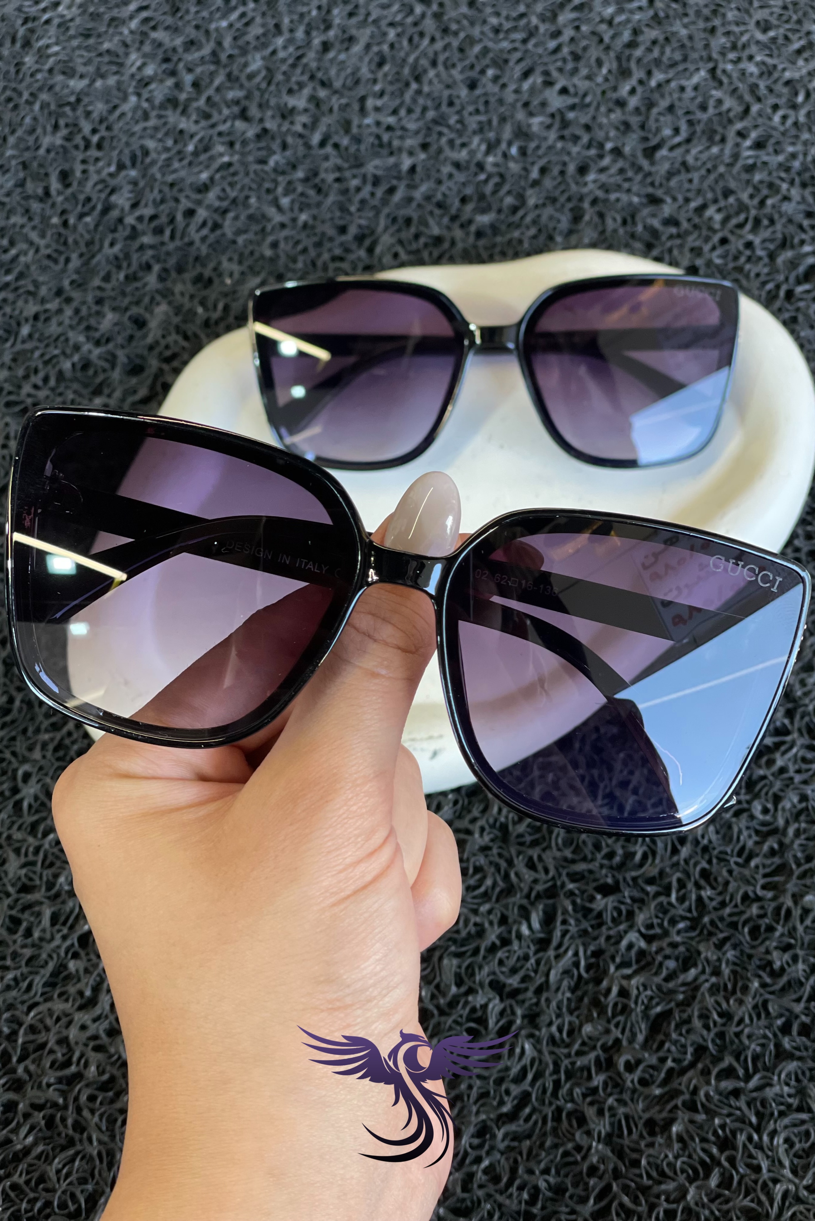 عینک آفتابی زنانه گوچی UV400 رنگ مشکی